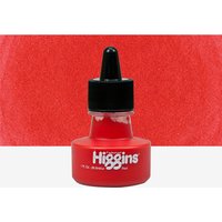 Higgins : Pigmented Ink : Waterproof : 1oz (29.6ml) : Red