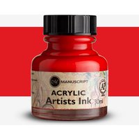 Manuscript : Dip Pen Acrylic Ink : 30ml : Crimson