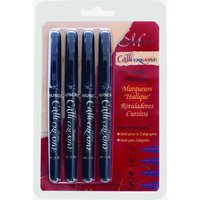 Manuscript : Black Italic Marker : F/M/B/XB : Pack of 4