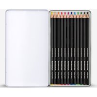 Staedtler : Design Journey : Super Soft Coloured Pencil : Tin Of 12 Assorted Colours