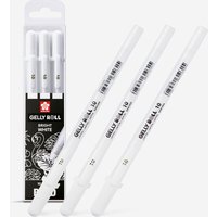 Sakura : Gelly Roll Pen : Basic Set : Bright White Gel Pens : Bold : Set of 3
