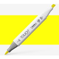 ShinHan : Touch Twin Brush Pen : Fluorescent Yellow : F123