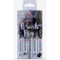 Royal Talens : Ecoline : Watercolour Brush Pen : Shadow Set of 5