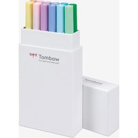 Tombow : Art Dual Blendable Brush Pens : Pastel Colours : Set of 12