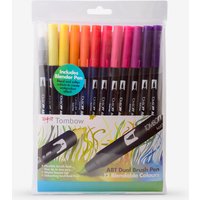 Tombow : Art Dual Blendable Brush Pens : Sunset Colours : Set of 12