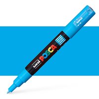 Uni : Posca Marker : PC-1M : Extra-Fine Bullet Tip : 0.7mm : Light Blue