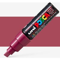 Uni : Posca Marker : PC-8K : Chisel Tip : 8mm : Red Wine