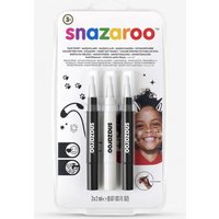 Snazaroo : Face Paint : Brush Pen Set : Monochrome