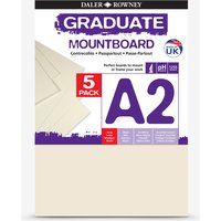 Daler-Rowney : Graduate Mountboard A2 : Ivory : Pack of 5