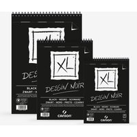 Canson : XL : Black : Spiral Pad : 150gsm