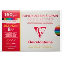 Clairefontaine : Etival : Drawing Paper : A3 : 8 Sheets : 160gsm : Bright Colours