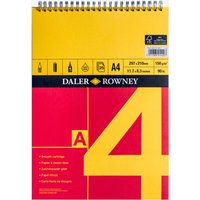 Daler-Rowney : Cartridge Pad : Spiral : 150gsm : 25 Sheets : A4