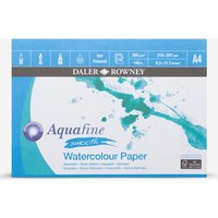 Daler-Rowney : Aquafine Watercolour Pad : Landscape : 300gsm : A4 : 12 Sheets : Smooth
