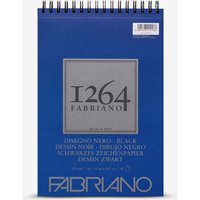 Fabriano : 1264 Series : Spiral Black Drawing Pad : 200gsm : 40 sheets : A4