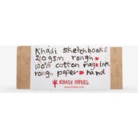 Khadi : Handmade Hard Back Sketchbook 210gsm : Rough : 13x32cm (Apx.5x13in) : 32 Pages