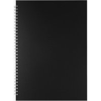 Pink Pig : Sketchbook : 150gsm : A3 : Black Cover : Portrait