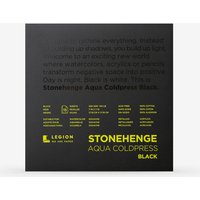 Stonehenge : Aqua Black Watercolour Paper Pad : 140lb (300gsm) : 7x7in (Apx.18x18cm) : Cold Pressed : Not