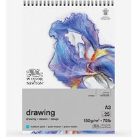 Winsor & Newton : Drawing : Cartridge Spiral Pad : 150gsm : Medium : 25 Sheets : A3