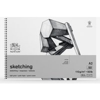 Winsor & Newton : Spiral Cartridge Sketching Pad : 110gsm : 50 Sheets : A2