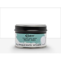 Cranfield : Caligo : Safe Wash : Relief Ink : 250g Tin : Opaque White