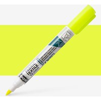 Pebeo : Setaskrib+ Fabric Marker Brush Tip : Fluorescent Yellow (414)