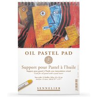 Sennelier : Oil Pastel Pad : Glassine Interleave : 340gsm : 12 Sheets : 16x24cm (Apx.6x9in)