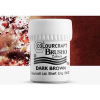 Brusho : Crystal Colours : Powder Paint : 15g : Dark Brown