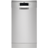 AEG FFB73527ZM 7000 Series GlassCare Stainless Steel Slimline Freestanding Dishwasher