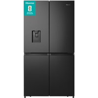 Hisense Pureflat RQ758N4SWFE 91cm 606L Black American Cross Door Fridge Freezer