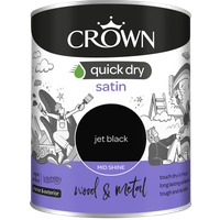 Jet Black 750ml Quick Dry Satin