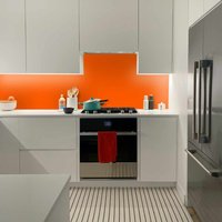 Orange Acrylic Kitchen Splashback (Gloss Finish) - 3.0 mm - Orange - Cut to Size Cut Plastic Sheeting