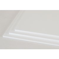 White Extruded Acrylic Discs (Gloss Finish) - 10.0 mm - White - Cut to Size Perspex