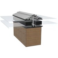 Screw Down 50mm Rafter Supported Glazing Bar | 3000mm - Silver