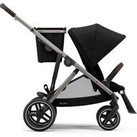 Gazelle S - Deep Black (Taupe Frame)