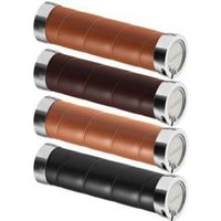 Cyclestore Brooks Slender Leather Grips Black - Standard 130mm/130mm | Save up to 12% with Loyalty Scheme & FREE 48hr tracked postage over £20.