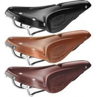 Image of Brooks B17 Narrow Carved Saddle Honey