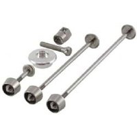 Image of Pitlock Security Skewers Front & Rear Wheel Post + Ahead SILVER