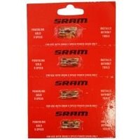 Cyclestore SRAM Sram Powerlock Gold 9 Speed Chain Link (4 Pack) | Save up to 12% with Loyalty Scheme & FREE 48hr tracked postage over £20.