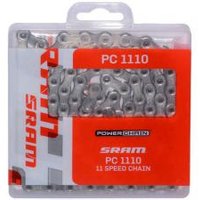 Image of Sram Chain Pc 1110 Solidpin 114 Links With Powerlock 11 Speed
