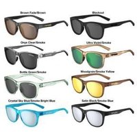 Image of Tifosi Swank Polycarbonate Single Lens Sunglasses Onyx Clear/Smoke