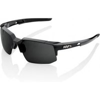 Image of 100% Speedcoupe Polished Black/Grey Peakpolar Lens Sunglasses