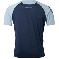 Image of Endura Singletrack Short Sleeve Jersey Ink Blue Medium - Ink Blue