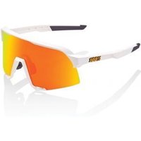 Cyclestore 100% 100% S3 Sunglasses Soft Tact White/hiper Red Multilayer Mirror Lens Soft Tact White/HiPER Red Multilayer Mirror Lens | Save up to 12% with Loyalty Scheme & FREE 48hr tracked postage over £20.