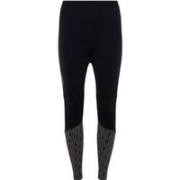 Image of Madison Stellar Reflective Thermal Dwr Womens Tights With Pad 12 - Black