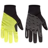 Image of Madison Stellar Reflective Waterproof Thermal Gloves Small - Black/Hi-Viz Yellow