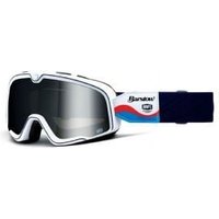 Cyclestore 100% 100% Barstow Goggles Lucien/mirror Silver Lens | Save up to 12% with Loyalty Scheme & FREE 48hr tracked postage over £20.