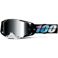 Cyclestore 100% 100% Armega Goggles Krisp/mirror Silver Lens | Save up to 12% with Loyalty Scheme & FREE 48hr tracked postage over £20.