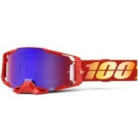 Cyclestore 100% 100% Armega Goggles Nuketown/mirror Red/blue Lens | Save up to 12% with Loyalty Scheme & FREE 48hr tracked postage over £20.