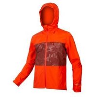 Image of Endura Singletrack Waterproof Jacket Paprika 37-39 Inch Chest