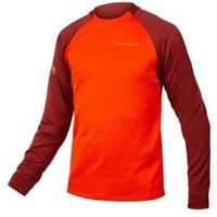 Cyclestore Endura Singletrack Fleece Jersey Paprika 37-39 Inch Chest | Save up to 12% with Loyalty Scheme & FREE 48hr tracked postage over £20.